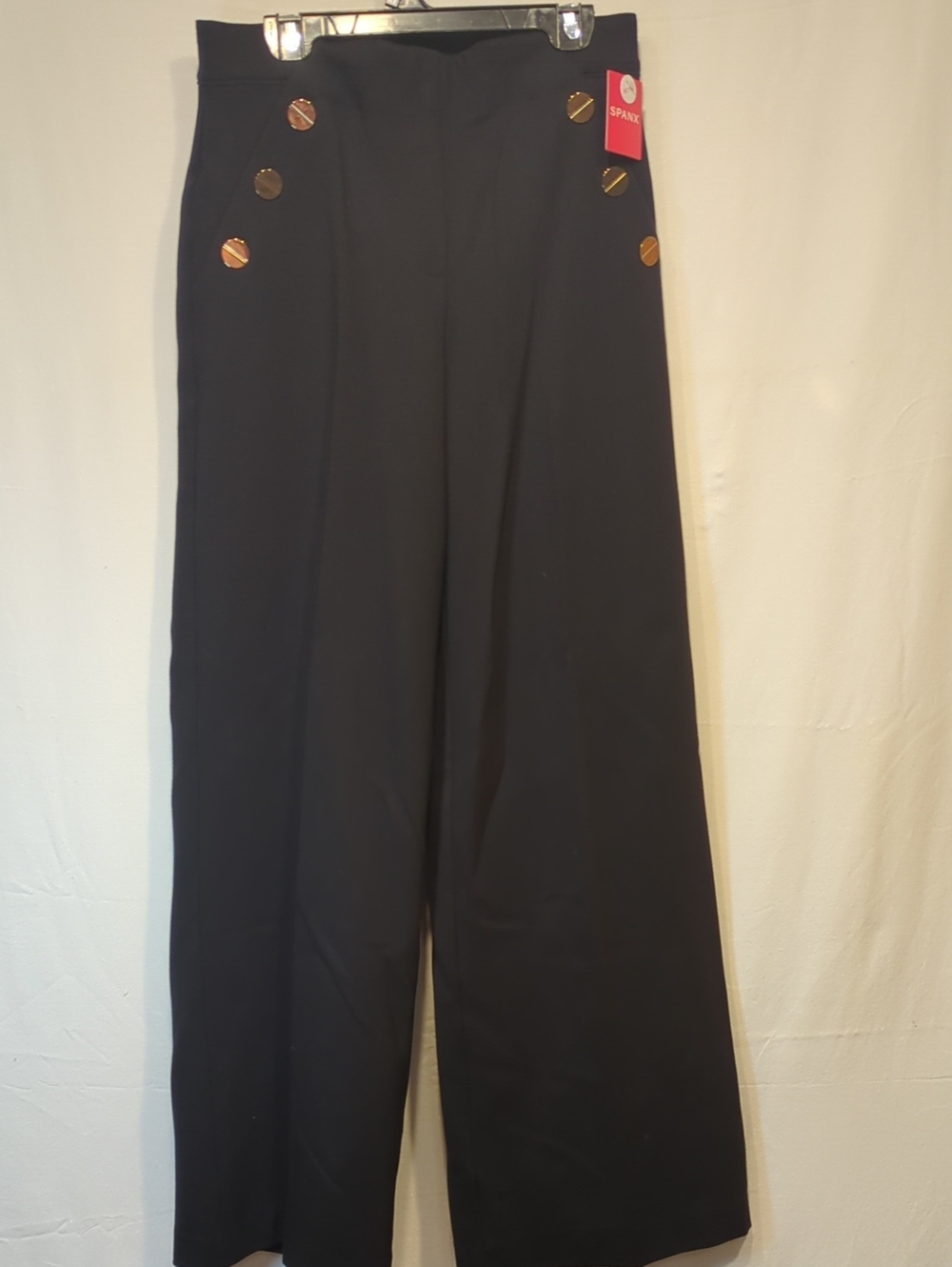 SPANX Women’s Black High-Waist Wide-Leg Pants